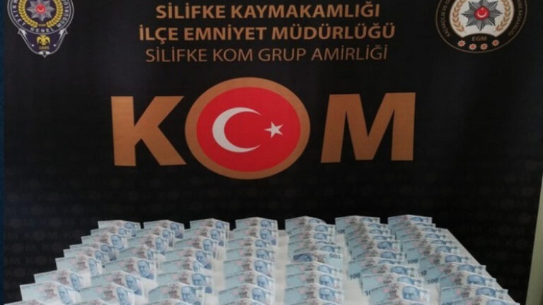 SİLİFKE’DE 6 BİN 500 LİRA SAHTE PARA ELE GEÇİRİLDİ