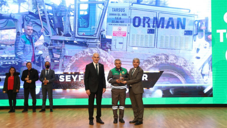 MERSİN ORMAN BÖLGE MÜDÜRLÜĞÜNE 3 DALDA ‘BAŞARI ÖDÜLÜ’
